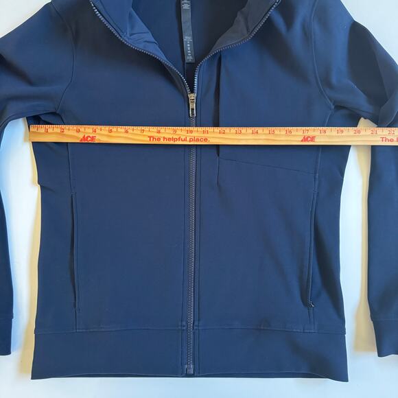 Lululemon Mens Lululemon Sojourn Track Jacket True Navy Size Small EUC Zip Front - Picture 14 of 15